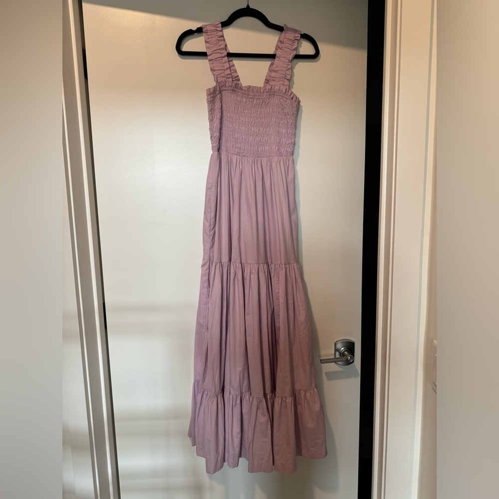 Abercrombie Pink/Purple Scrunch Maxi